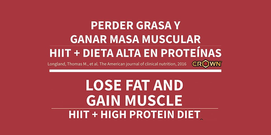 PERDER GRASA Y GANAS MASA MUSCULAR | HIIT + DIETA ALTA EN PROTEÍNAS