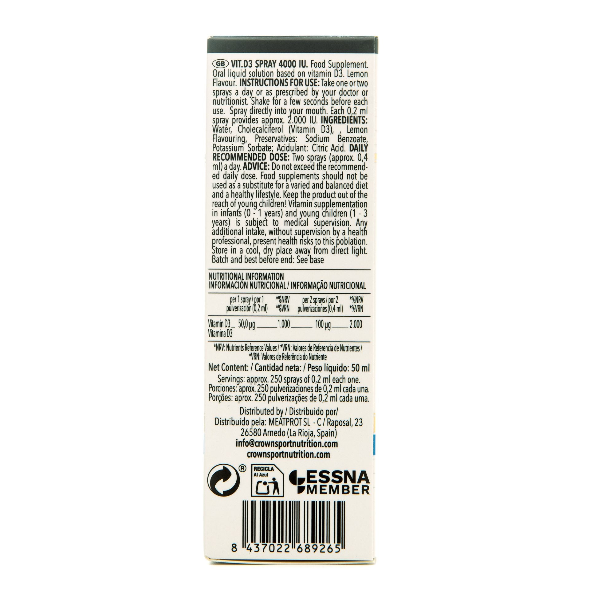 Vitamin D3 Spray 4000 IE (ohne Süßungsmittel) – Produktbild 8