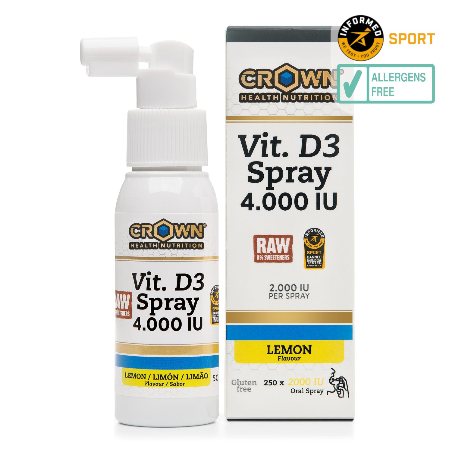 Vitamin D3 Spray 4000 IE (ohne Süßungsmittel) – Hauptproduktbild