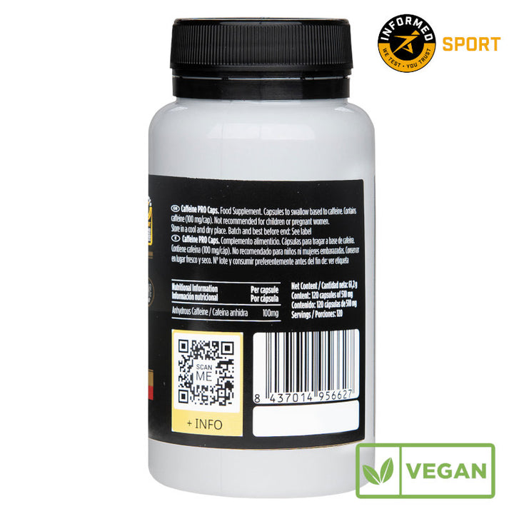 Koffeinkapseln (CAFFEINE PRO CAPS 100MG) – Produktbild 2