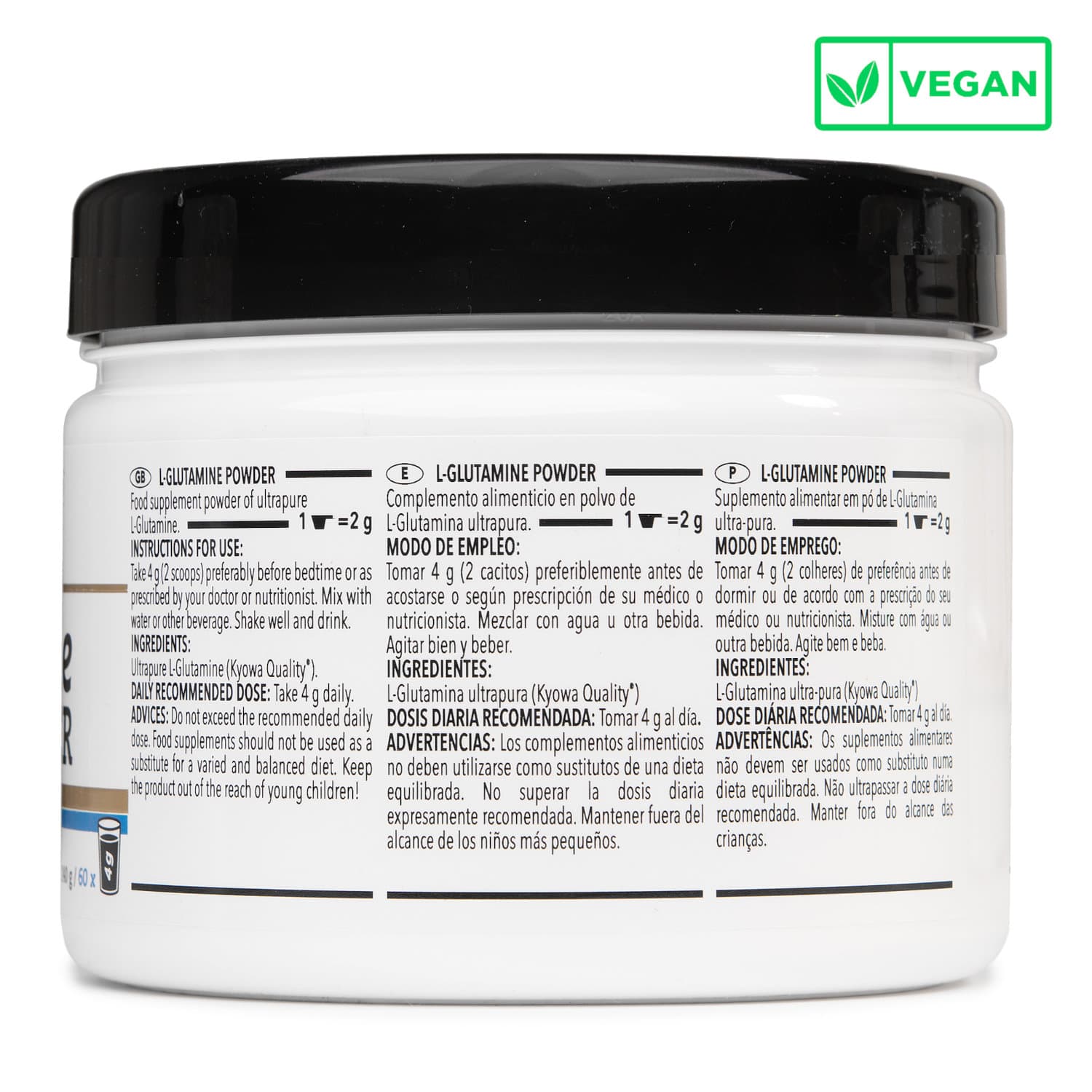 L-Glutamine Kyowa® 240 g - Neutral Flavour - 240 g Tin (40 servings) – product image 2