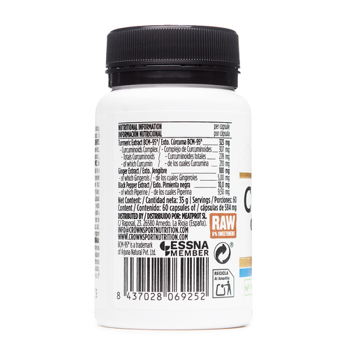 Curcumin Complex (BCM-95®), Ingwer und Piperin (schwarzer Pfeffer)