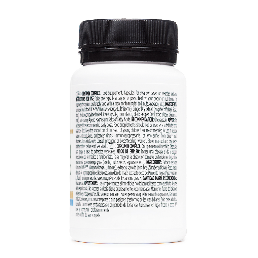 Curcumin Complex (BCM-95®), Ginger and Piperine (Black Pepper)