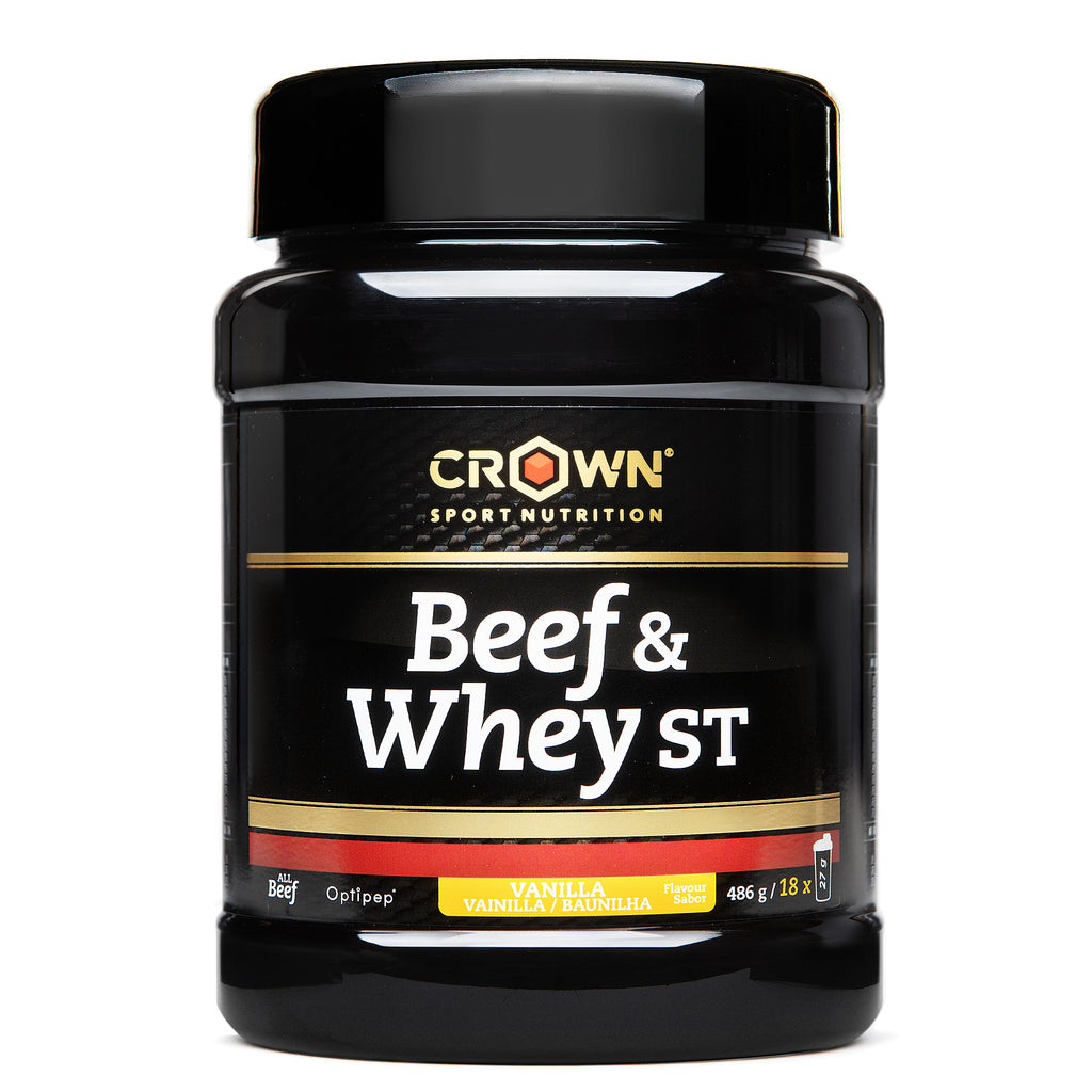 Beef & Whey ST (Vanille-Geschmack) - Dose mit 486 g (18 Portionen) – Hauptproduktbild
